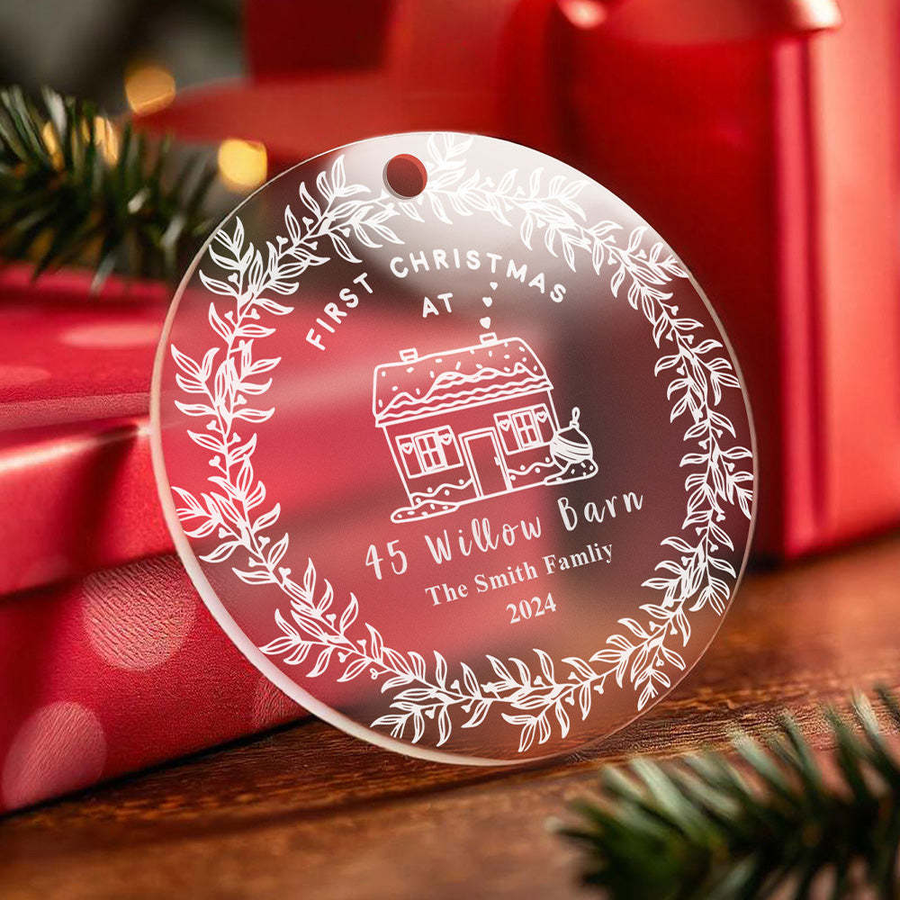 Personalised First Home Christmas Ornament Christmas Decorations New Home Gift -