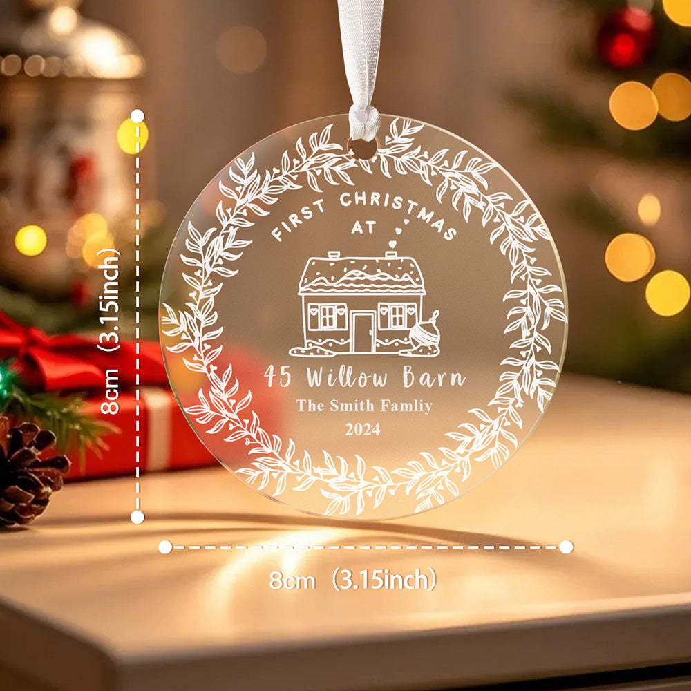 Personalised First Home Christmas Ornament Christmas Decorations New Home Gift -
