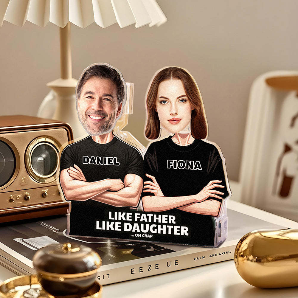 Personalized Face Shaking Head Standee Gift for Dad Mom -