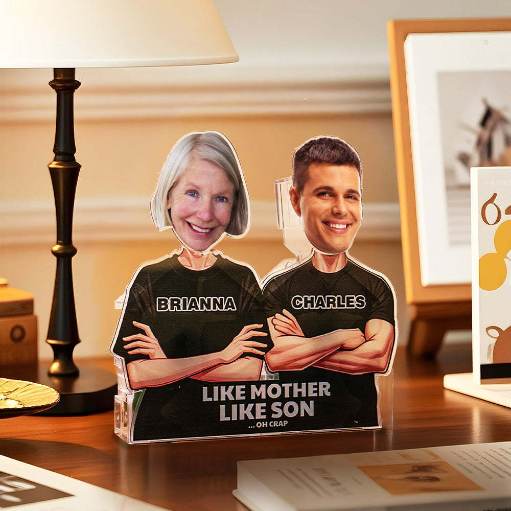 Personalized Face Shaking Head Standee Gift for Dad Mom -