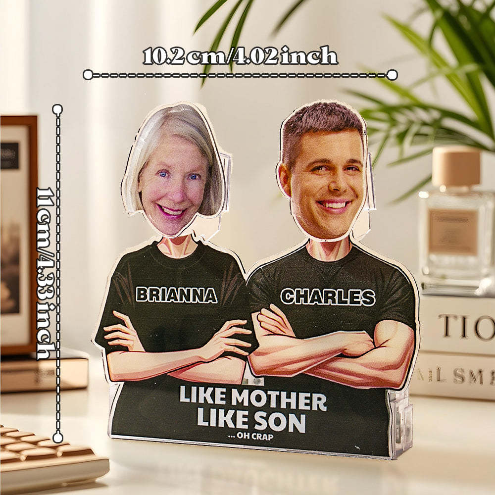 Personalized Face Shaking Head Standee Gift for Dad Mom -