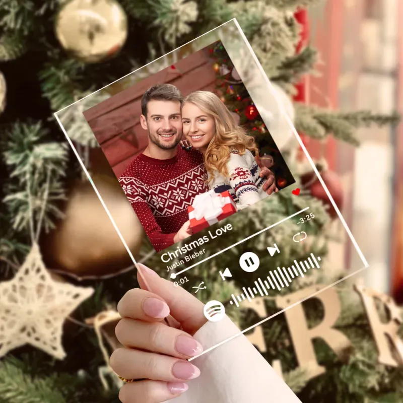 Christmas Gifts Custom Spotify Glass Scannable Spotify Music Code Plaque Artwork