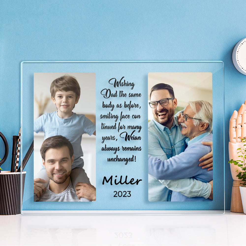 Dad You Are My Super Hero - Custom Photo Acrylic Plaque Father's Day Gifts