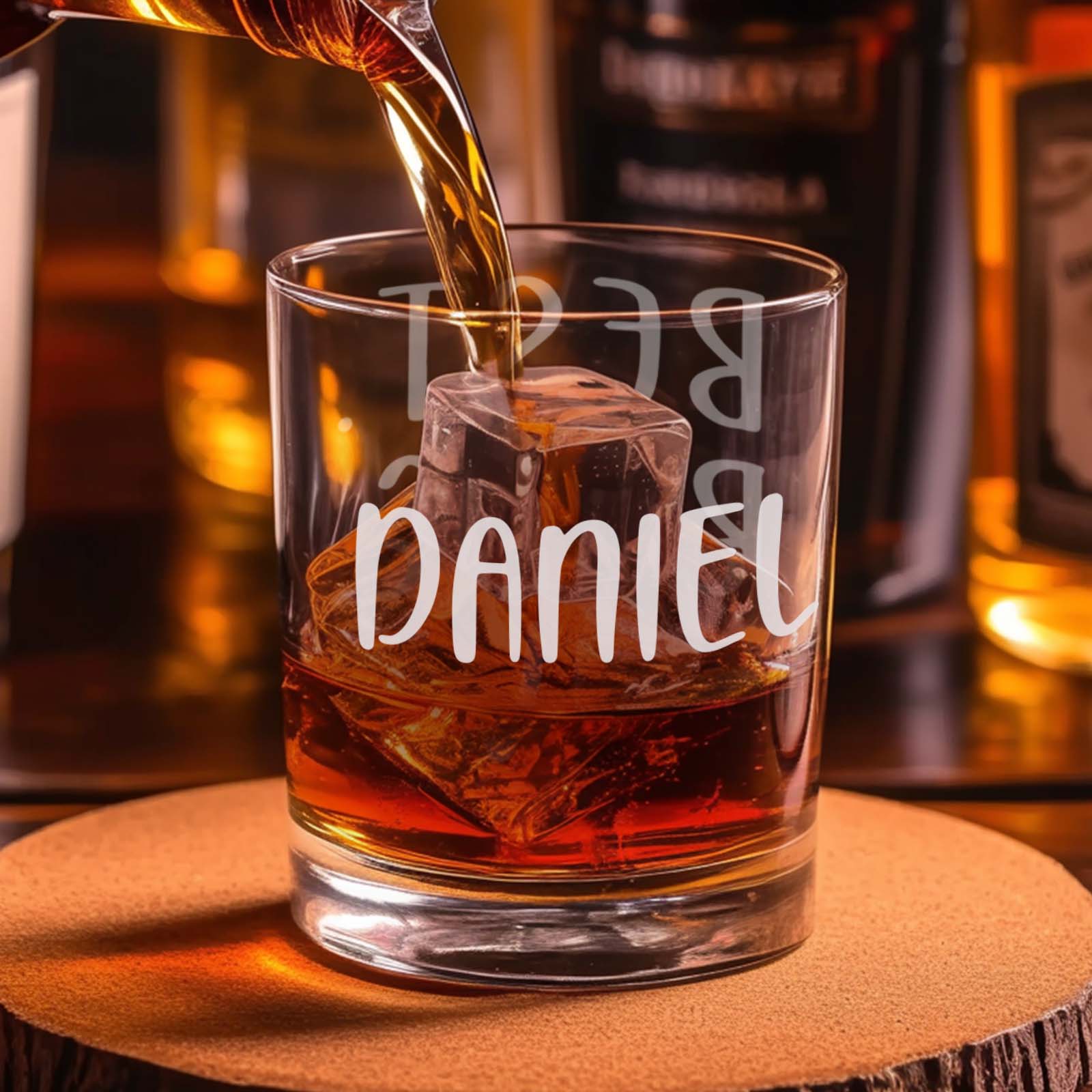 Custom Name Whiskey Glass Best Boss Ever Personalized Engraved Whiskey Cup Gift for Boss
