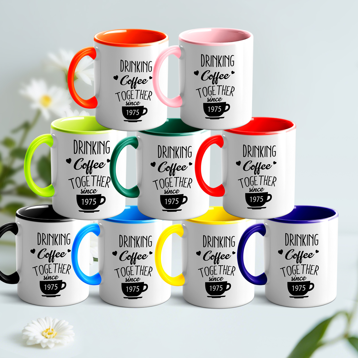 Personalized Couple Name and Anniversary Mug Wedding Anniversary Cup 50th Anniversary Gift for Parents
