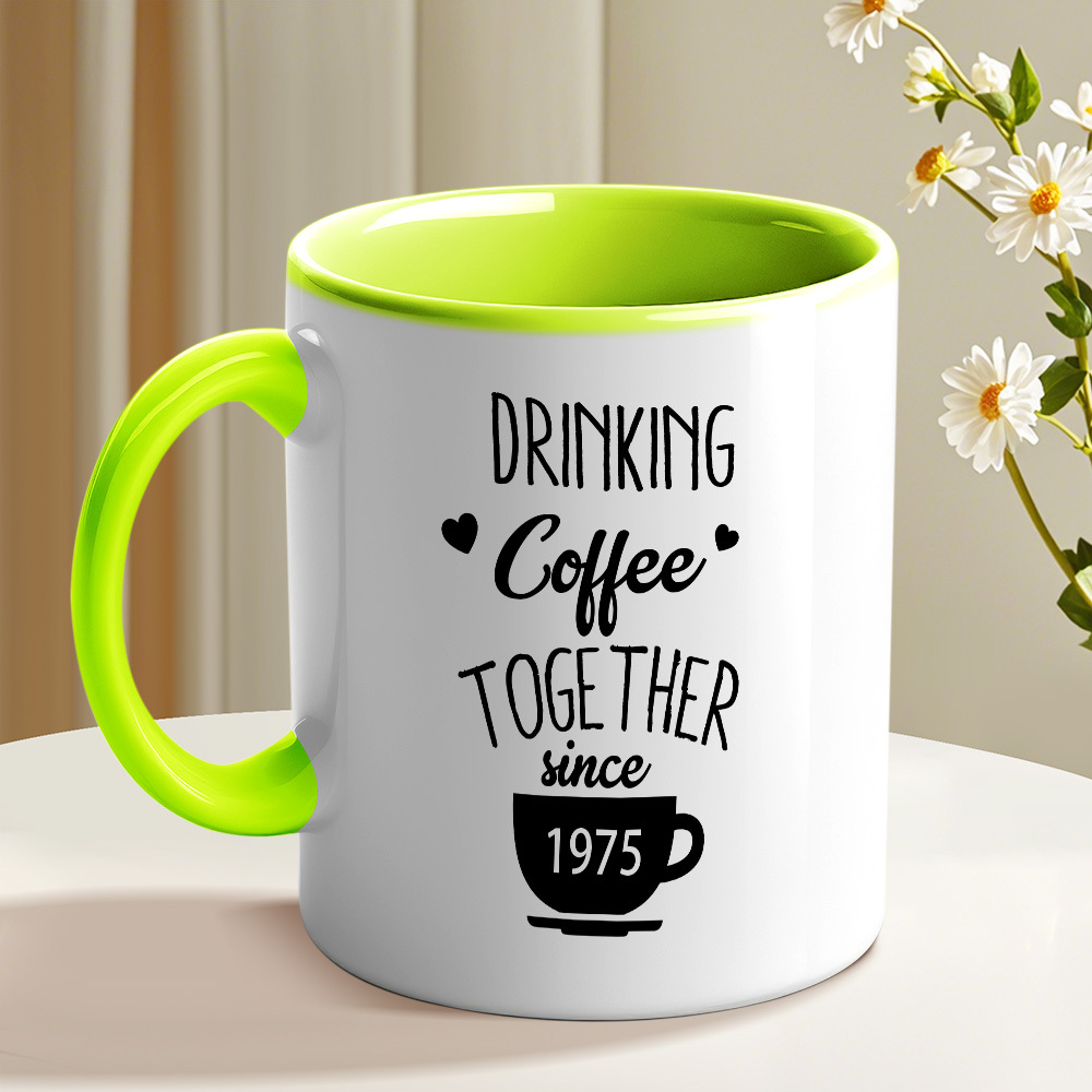 Personalized Couple Name and Anniversary Mug Wedding Anniversary Cup 50th Anniversary Gift for Parents