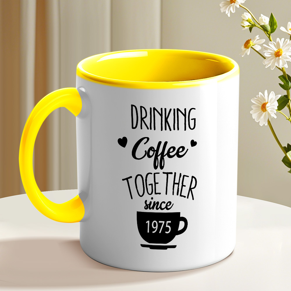 Personalized Couple Name and Anniversary Mug Wedding Anniversary Cup 50th Anniversary Gift for Parents