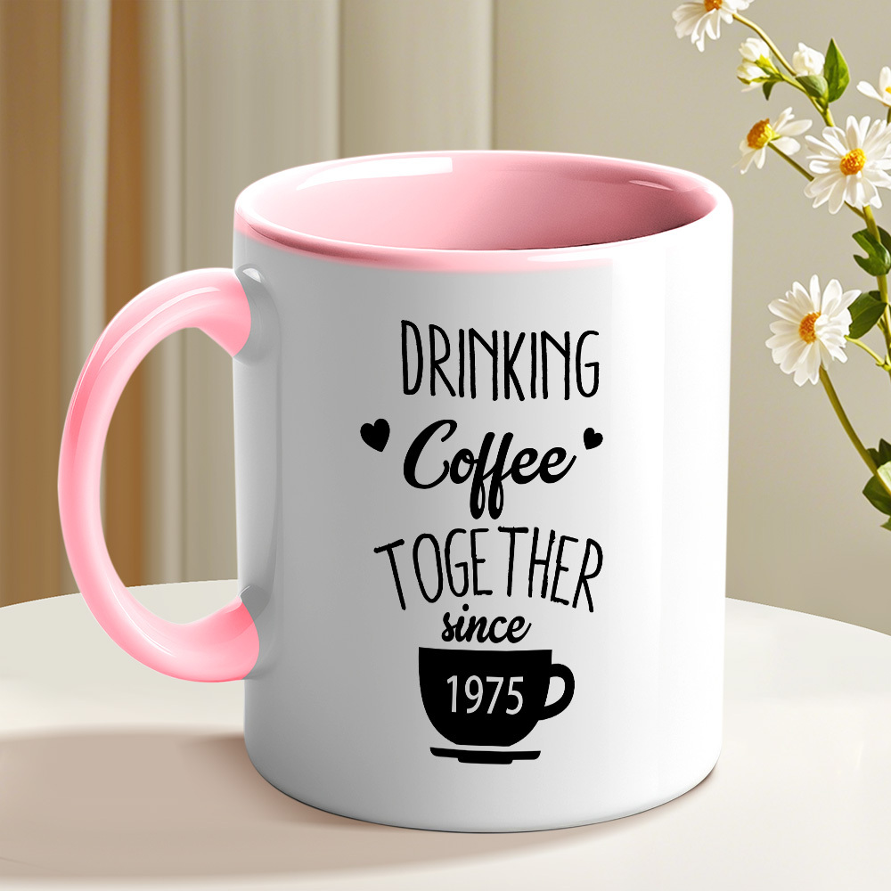 Personalized Couple Name and Anniversary Mug Wedding Anniversary Cup 50th Anniversary Gift for Parents