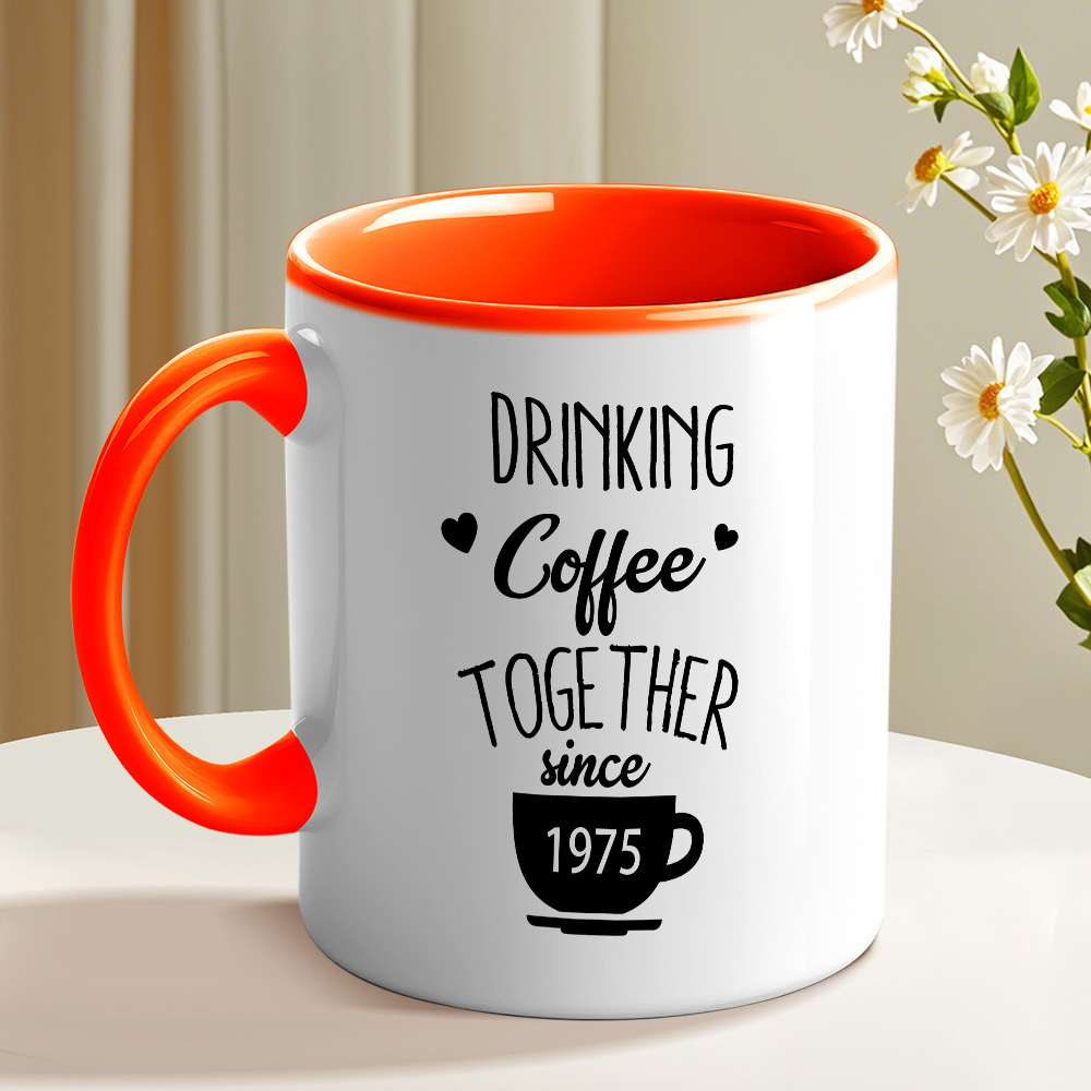Personalized Couple Name and Anniversary Mug Wedding Anniversary Cup 50th Anniversary Gift for Parents