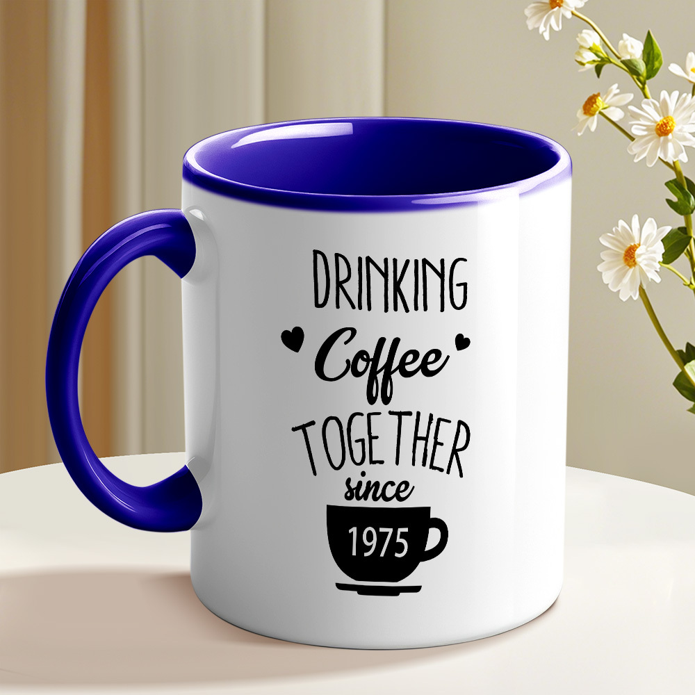 Personalized Couple Name and Anniversary Mug Wedding Anniversary Cup 50th Anniversary Gift for Parents