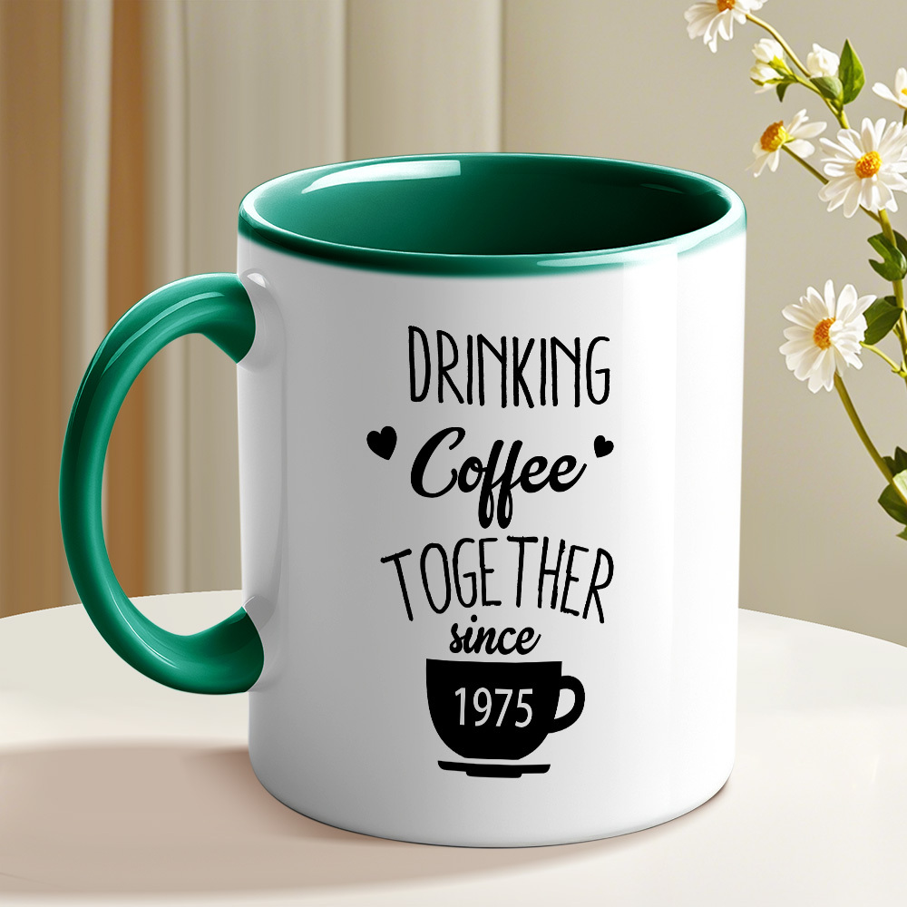 Personalized Couple Name and Anniversary Mug Wedding Anniversary Cup 50th Anniversary Gift for Parents