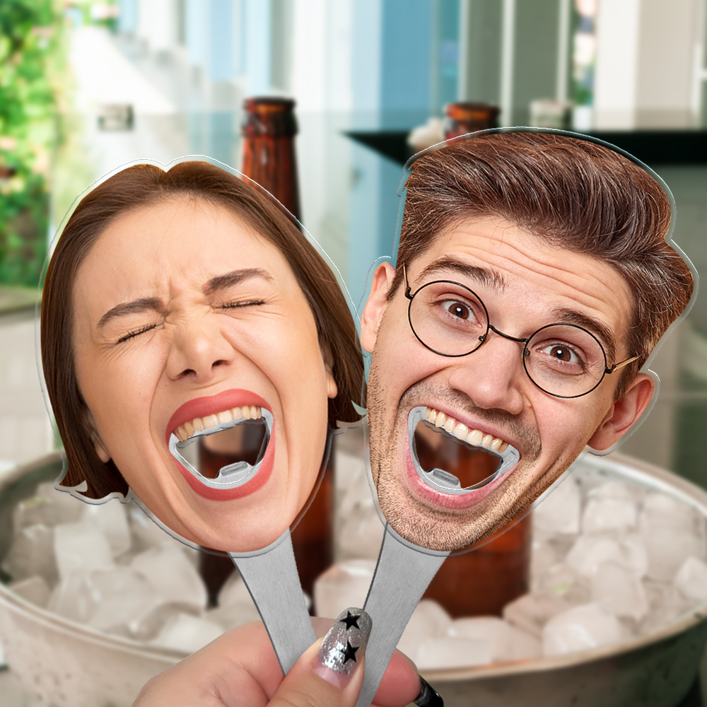 Custom Face Photo Bottle Opener Funny Gifts