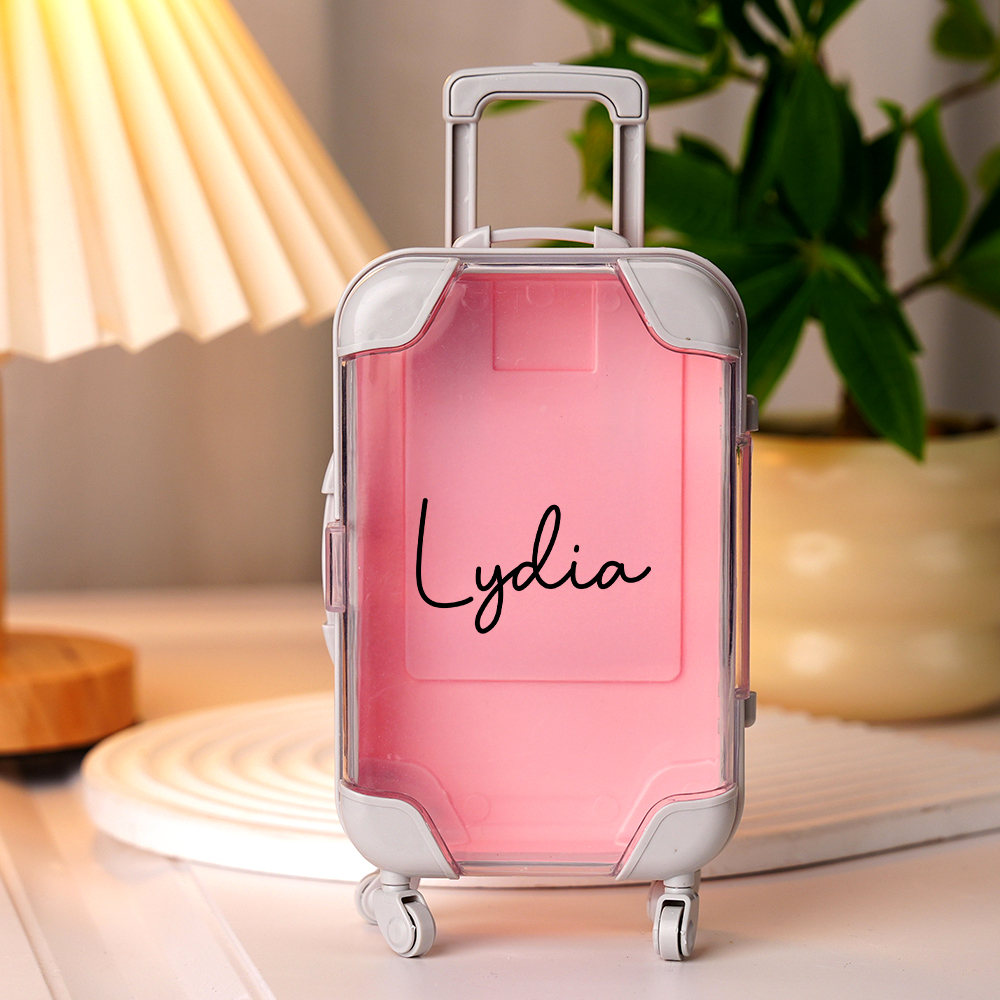 Custom Name Mini Suitcase Hangover Organizer,Bachelorette Weekend Gift Idea,Girls Trip Party Favor,Sleepover Party Survival Pack