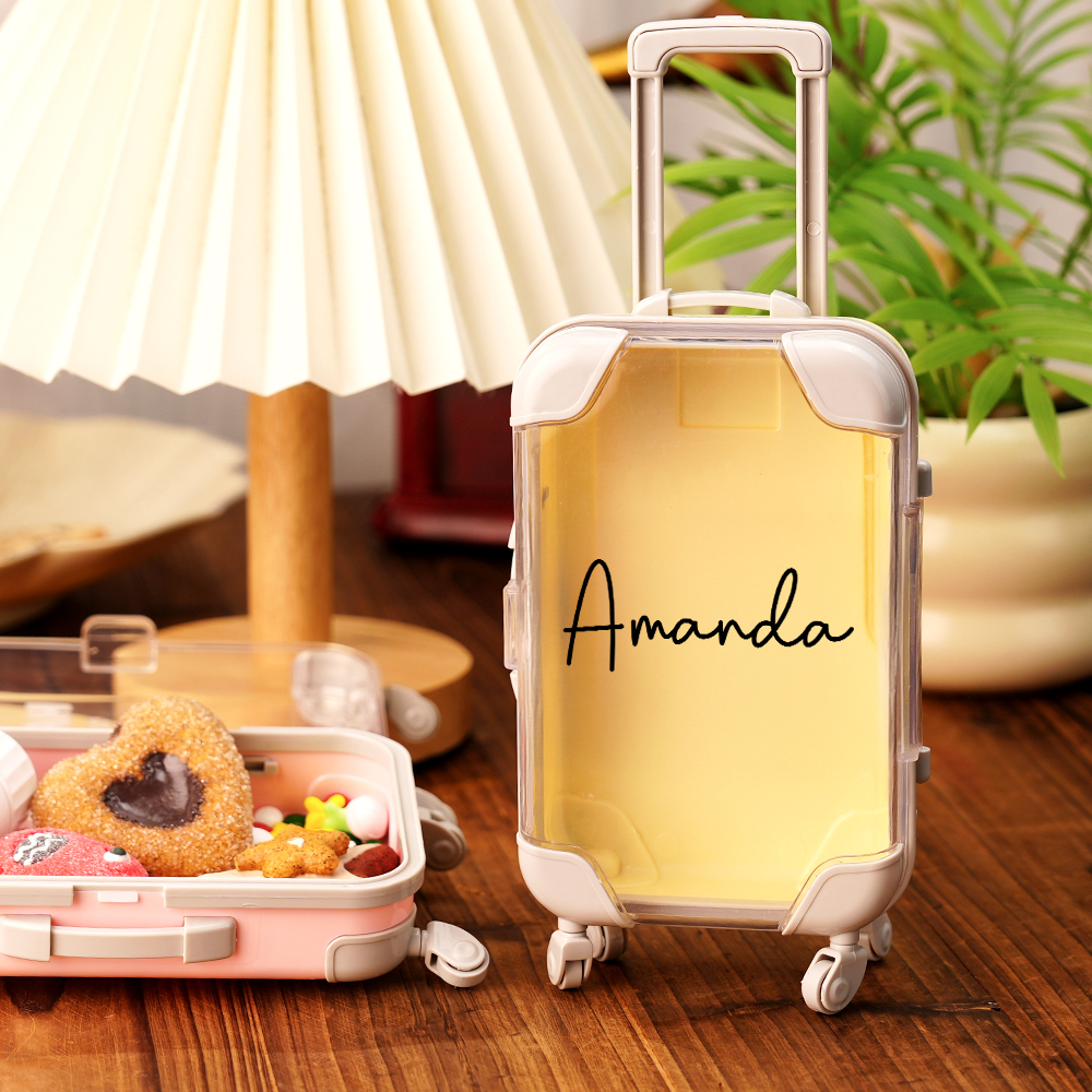 Custom Name Mini Suitcase Hangover Organizer,Bachelorette Weekend Gift Idea,Girls Trip Party Favor,Sleepover Party Survival Pack
