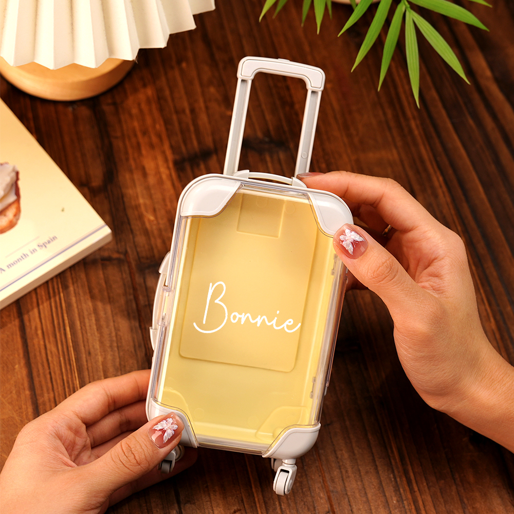 Custom Name Mini Suitcase Hangover Organizer,Bachelorette Weekend Gift Idea,Girls Trip Party Favor,Sleepover Party Survival Pack