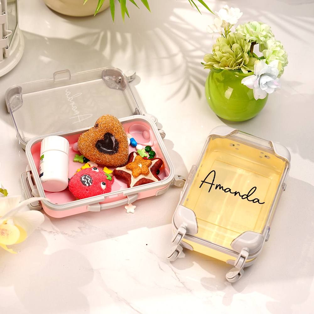 Custom Name Mini Suitcase Hangover Organizer,Bachelorette Weekend Gift Idea,Girls Trip Party Favor,Sleepover Party Survival Pack