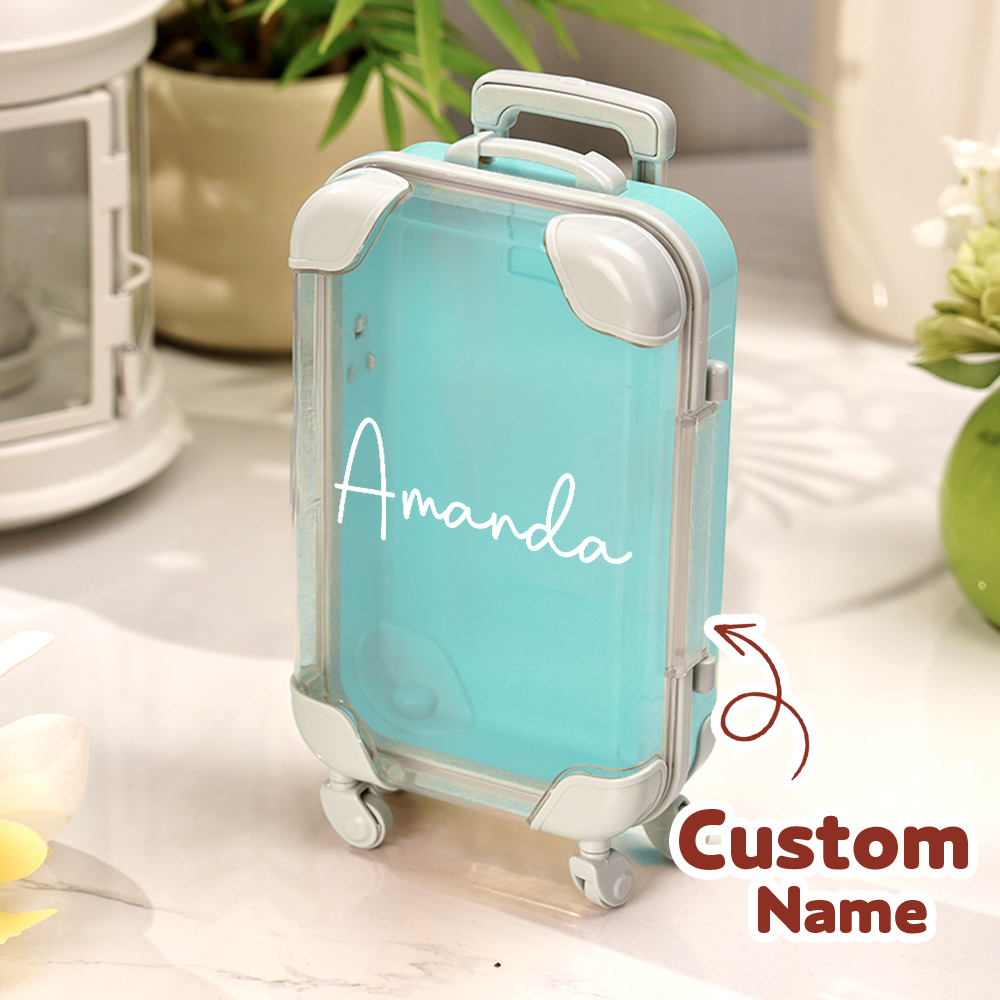 Custom Name Mini Suitcase Hangover Organizer,Bachelorette Weekend Gift Idea,Girls Trip Party Favor,Sleepover Party Survival Pack