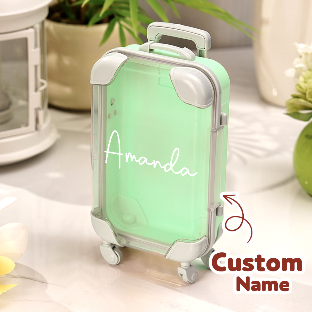 Custom Name Mini Suitcase Hangover Organizer,Bachelorette Weekend Gift Idea,Girls Trip Party Favor,Sleepover Party Survival Pack