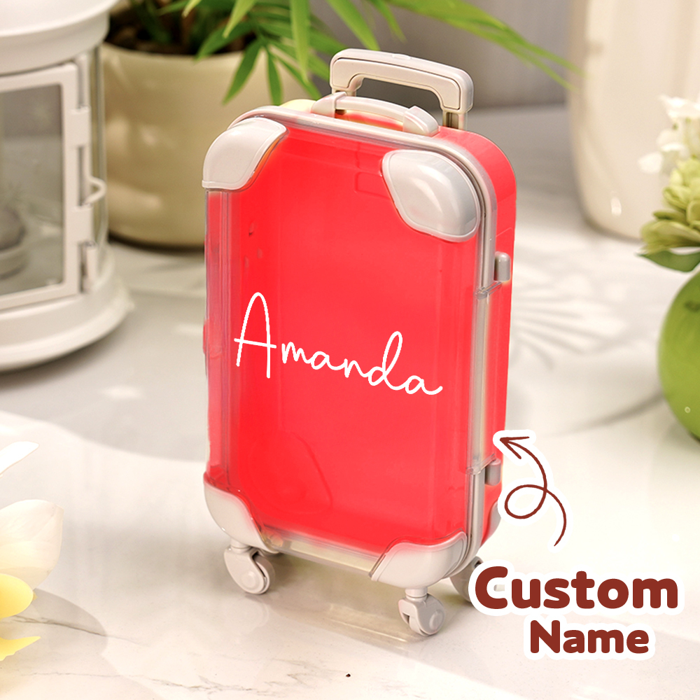 Custom Name Mini Suitcase Hangover Organizer,Bachelorette Weekend Gift Idea,Girls Trip Party Favor,Sleepover Party Survival Pack