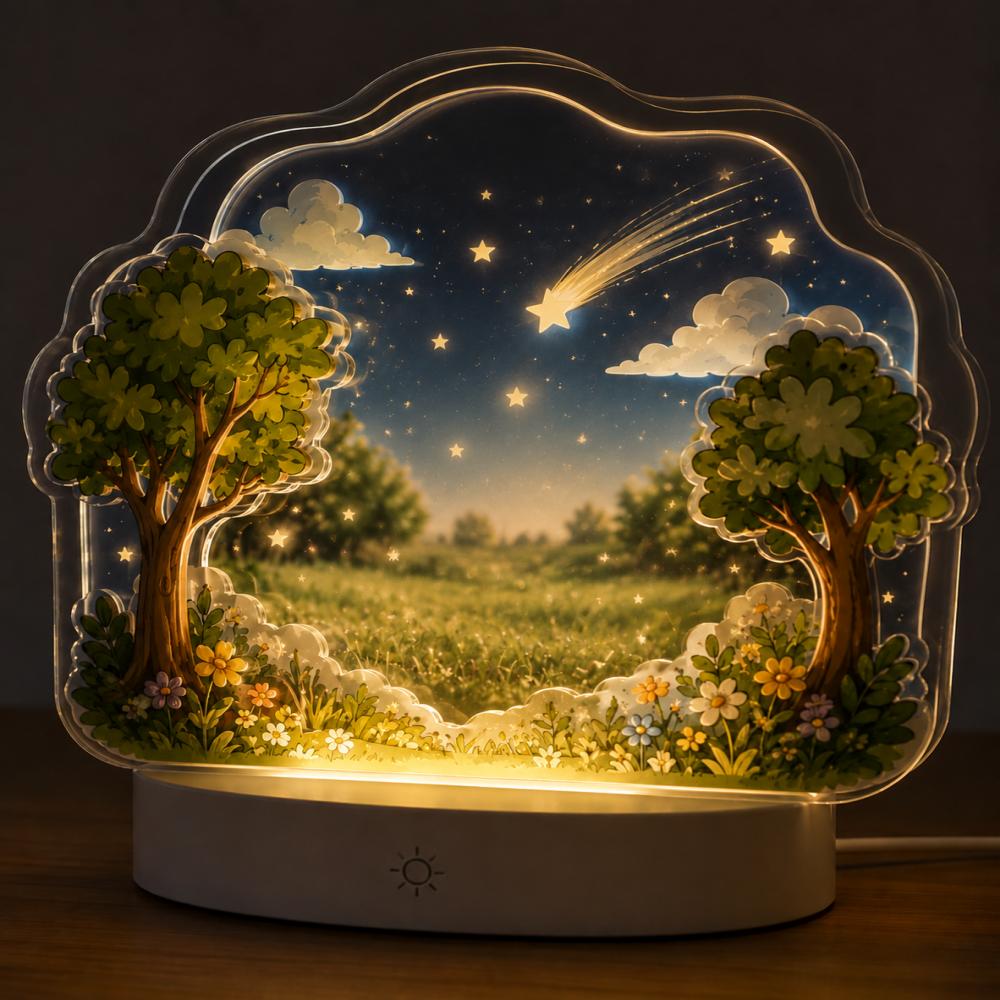 Custom 3D Photo Story Theater Night Light - Personalized Father's Day Gift