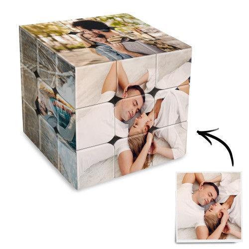 Personalized Multiphoto Rubic's Cube Christmas Gifts For Her