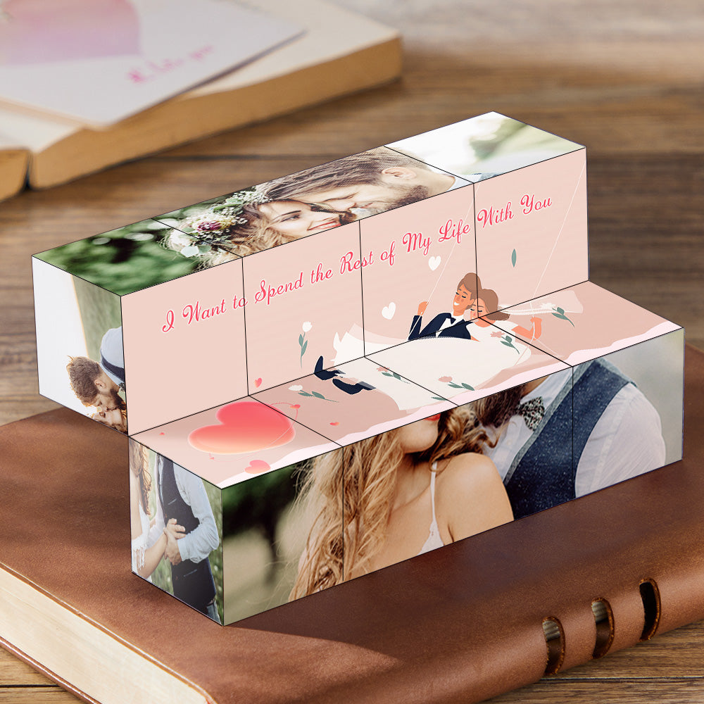Custom Rubic's Cube Infinity Photo Cube Home Decoration Wedding Gifts