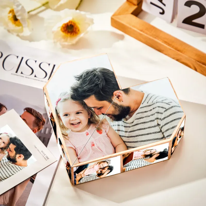 Custom Photo Cube For Lover Multiphoto Cube Christmas Gift Cube