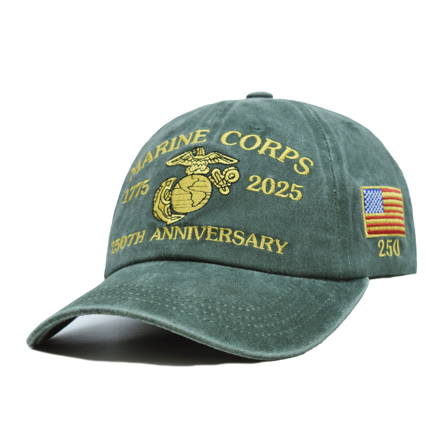 Adjustable Baseball Cap Celebrating The 250Th Anniversary of American Independence, Featuring a Distressed Patriotic Design