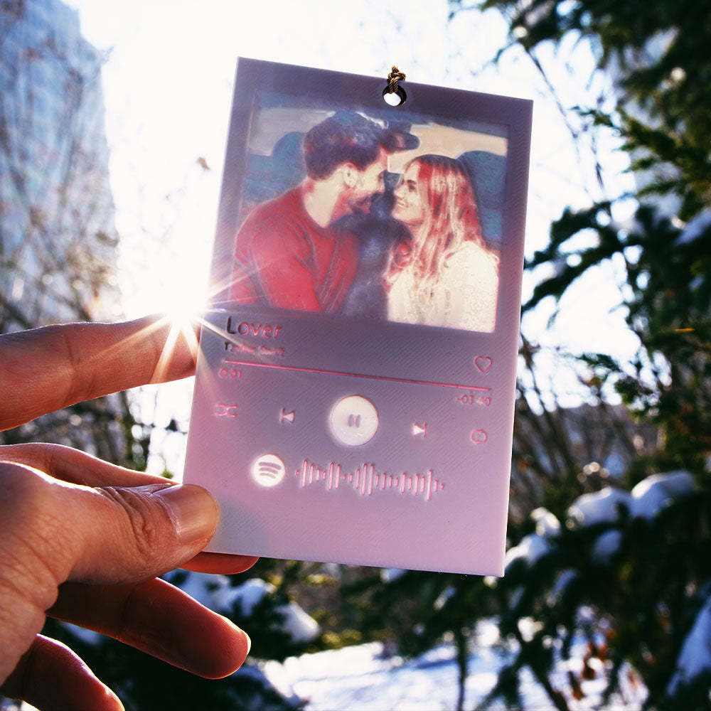 Custom 3D Printing Spotify Music Plaque Personalized Christmas Ornaments Gift for Lover -