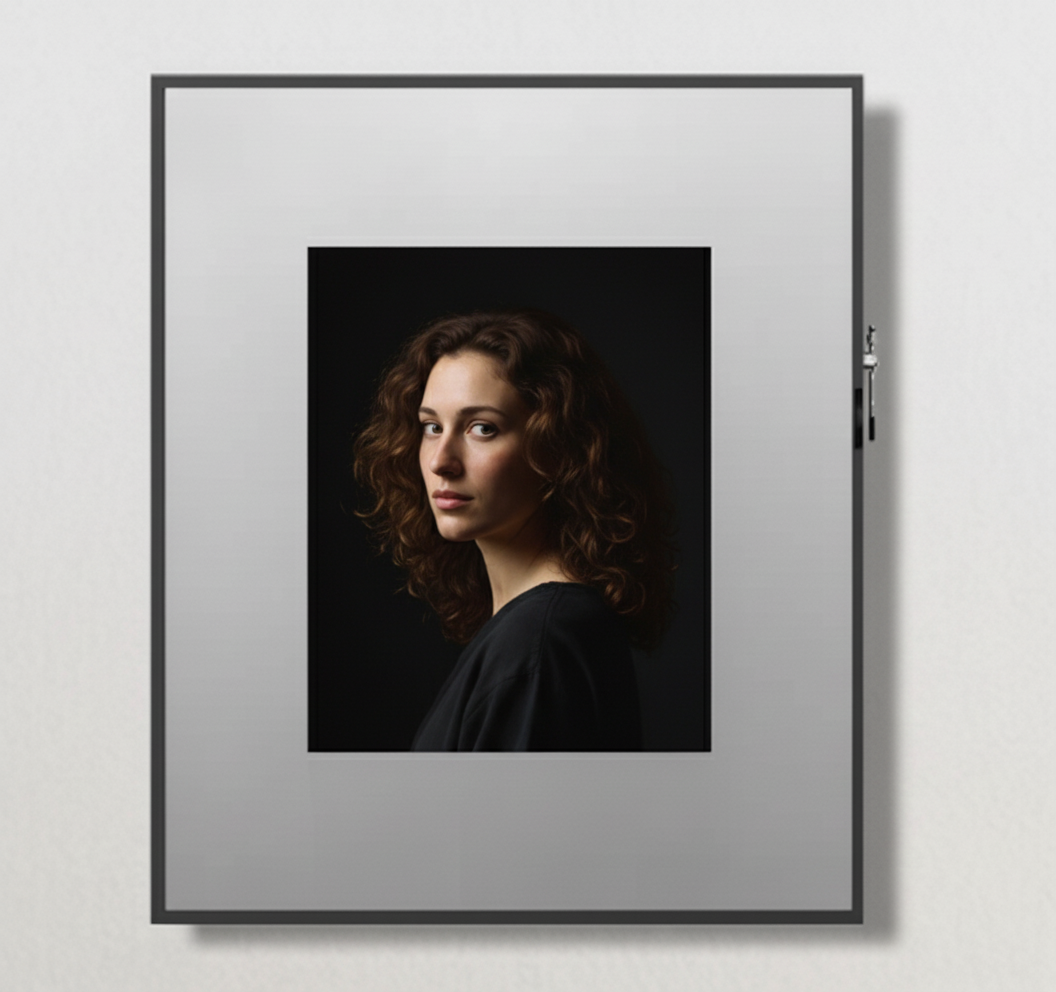 Canvas Smart Speaker,Personalized Photo Display with Bluetooth Audio, 8 AI Art Styles & 6 Magnetic Frames,Elegant Keepsake Gift