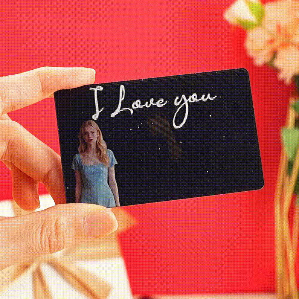 Custom 3-Photo Lenticular Wallet Card �C Personalized Anniversary/Birthday Gift for Him