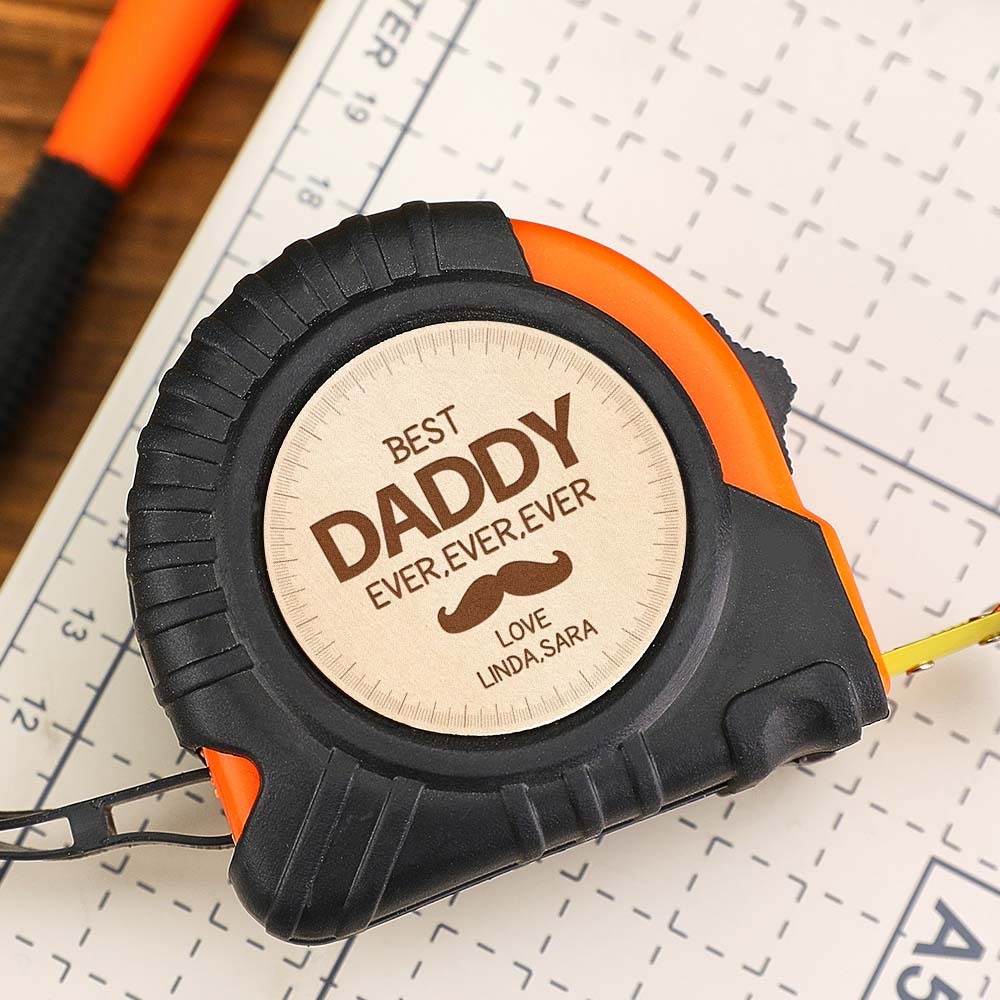 The Best Papa Ever Custom Tape Measure Gift For Dad Grandpa Personalized Father's Day Gift