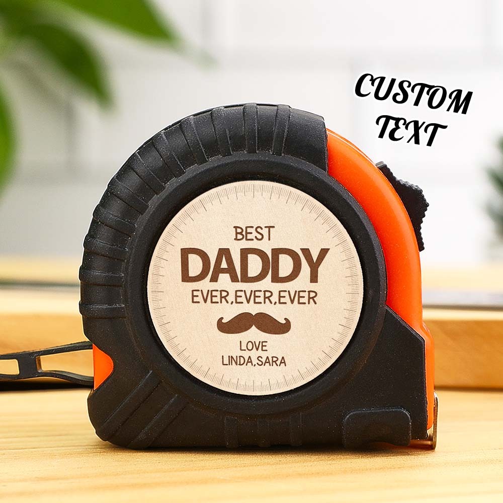 The Best Papa Ever Custom Tape Measure Gift For Dad Grandpa Personalized Father's Day Gift