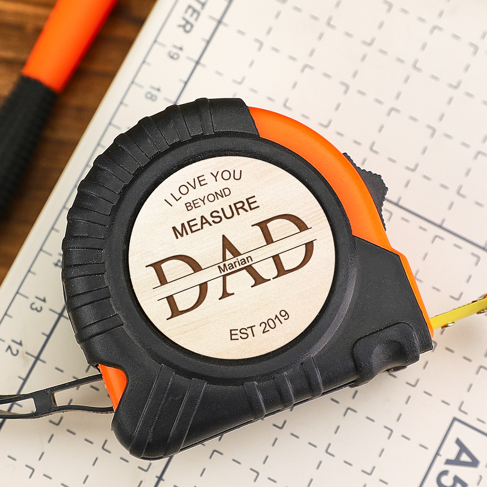 Custom Tape Measure I Love You Beyond Measure Father's Day Gift