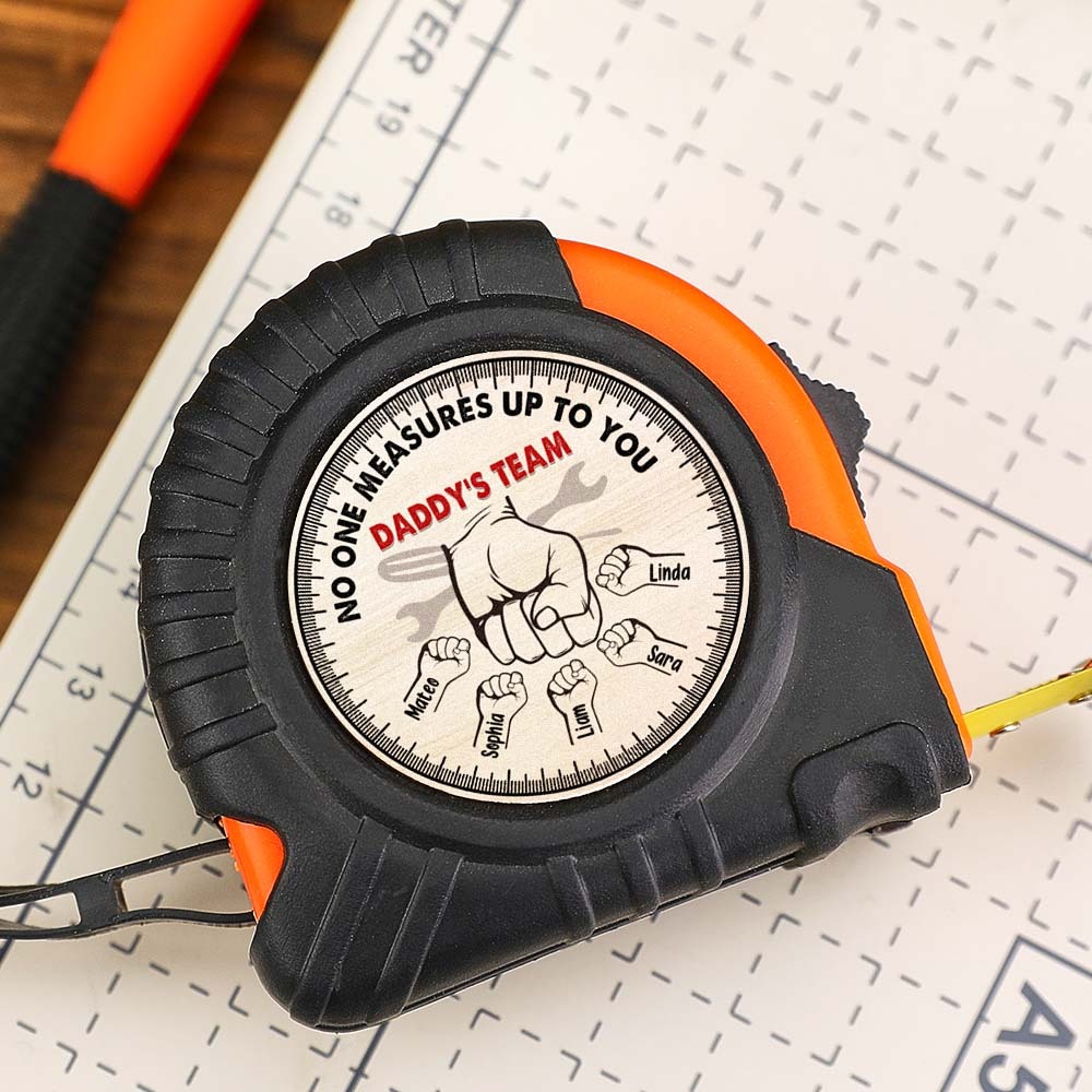 No One Measures Up To You Personalized Tape Measure Custom Father's Day Gift
