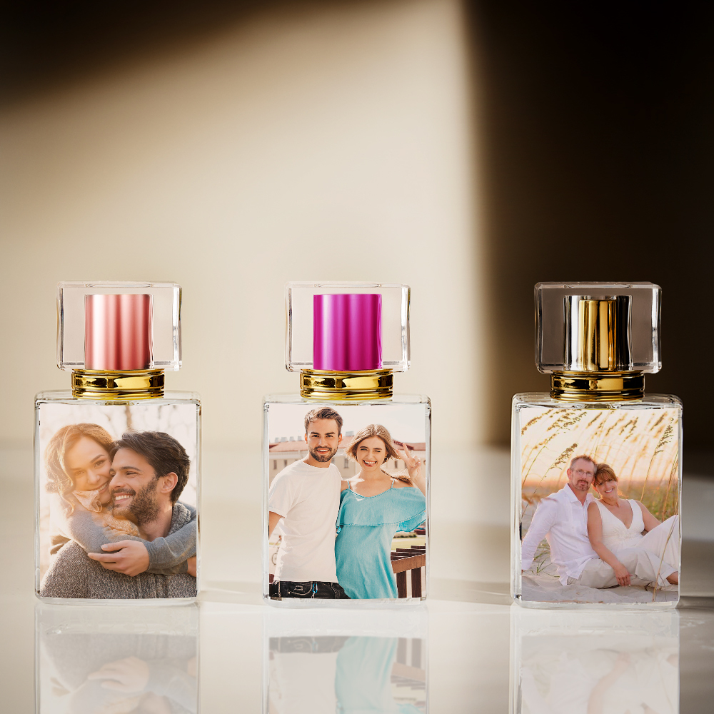 Custom Photo Perfume Bottle Personalized Anniversary Gifts for Her Birthday Gifts