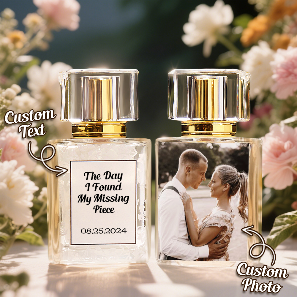 Custom Photo Perfume Bottle Personalized Anniversary Gifts for Her Birthday Gifts