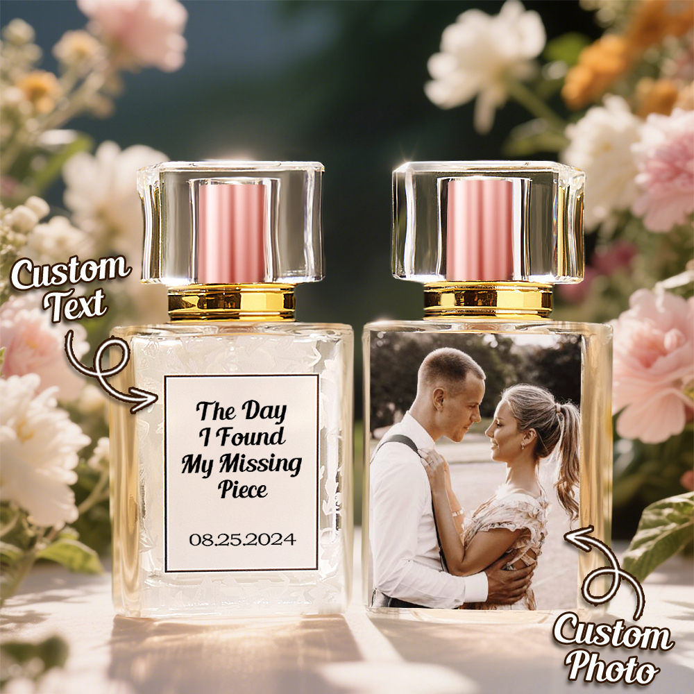 Custom Photo Perfume Bottle Personalized Anniversary Gifts for Her Birthday Gifts