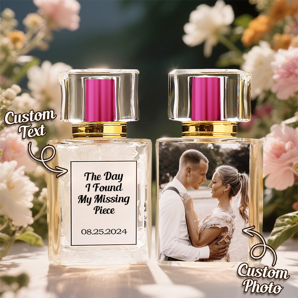 Custom Photo Perfume Bottle Personalized Anniversary Gifts for Her Birthday Gifts