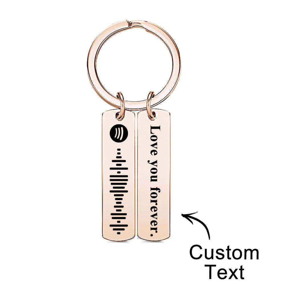 Personalized Scannable Spotify Code Keychain Unique Music Code Name Keychain Gift For Her -