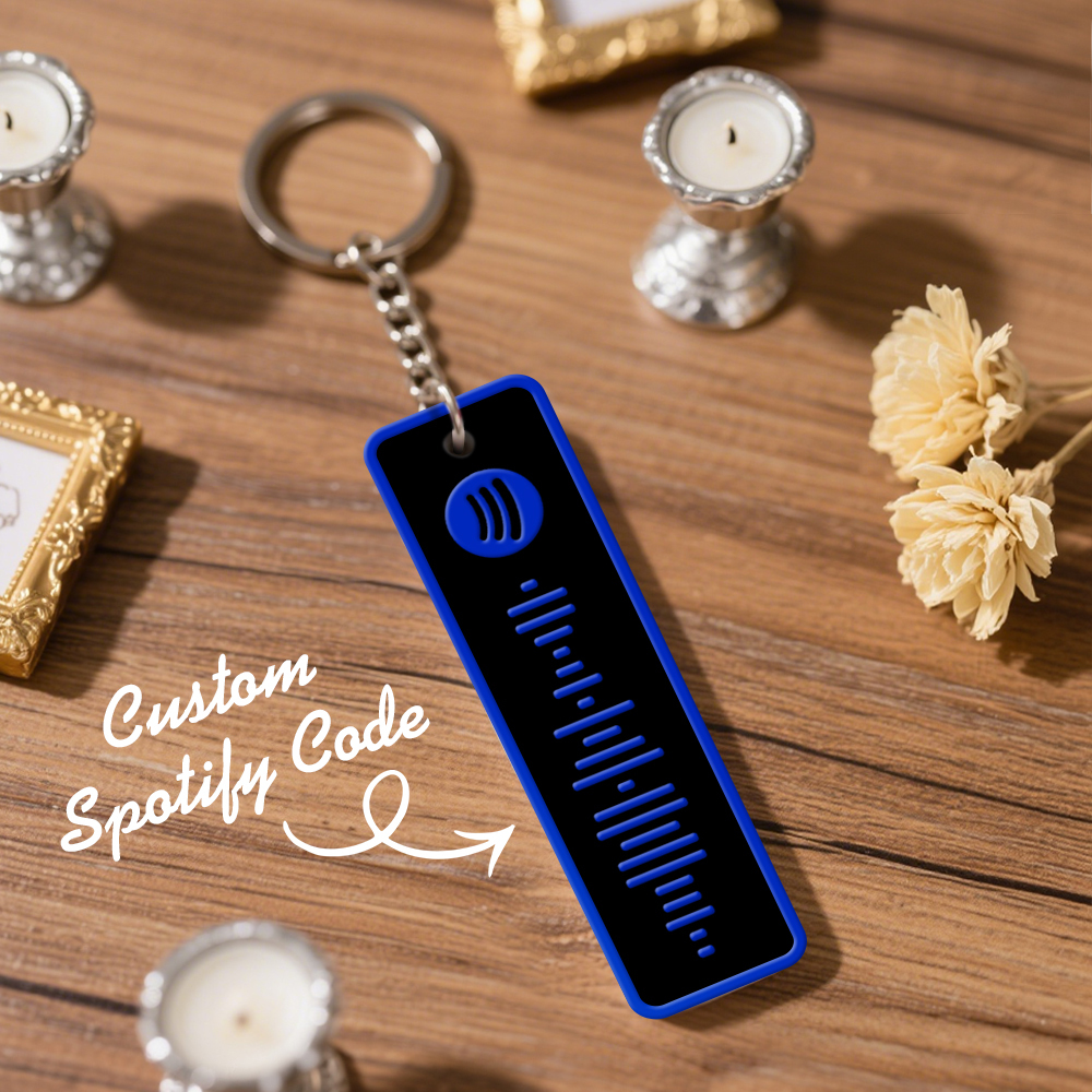 Custom Spotify Keychain Custom Color Combinations Personalized Music Keepsake