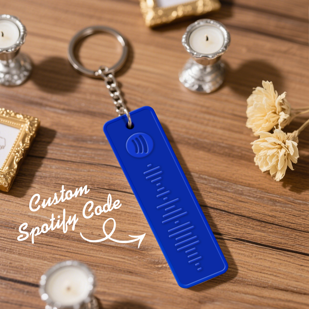 Custom Spotify Keychain Custom Color Combinations Personalized Music Keepsake