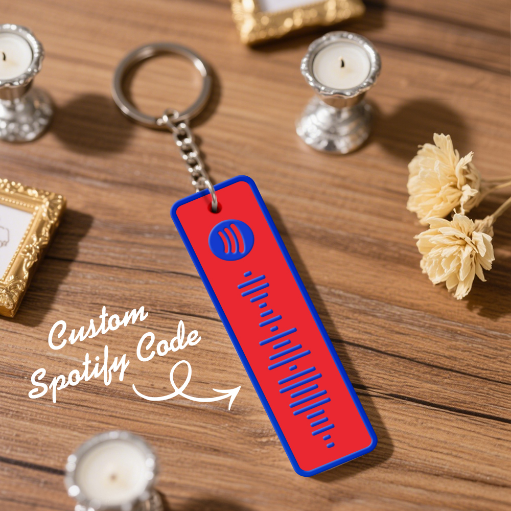 Custom Spotify Keychain Custom Color Combinations Personalized Music Keepsake