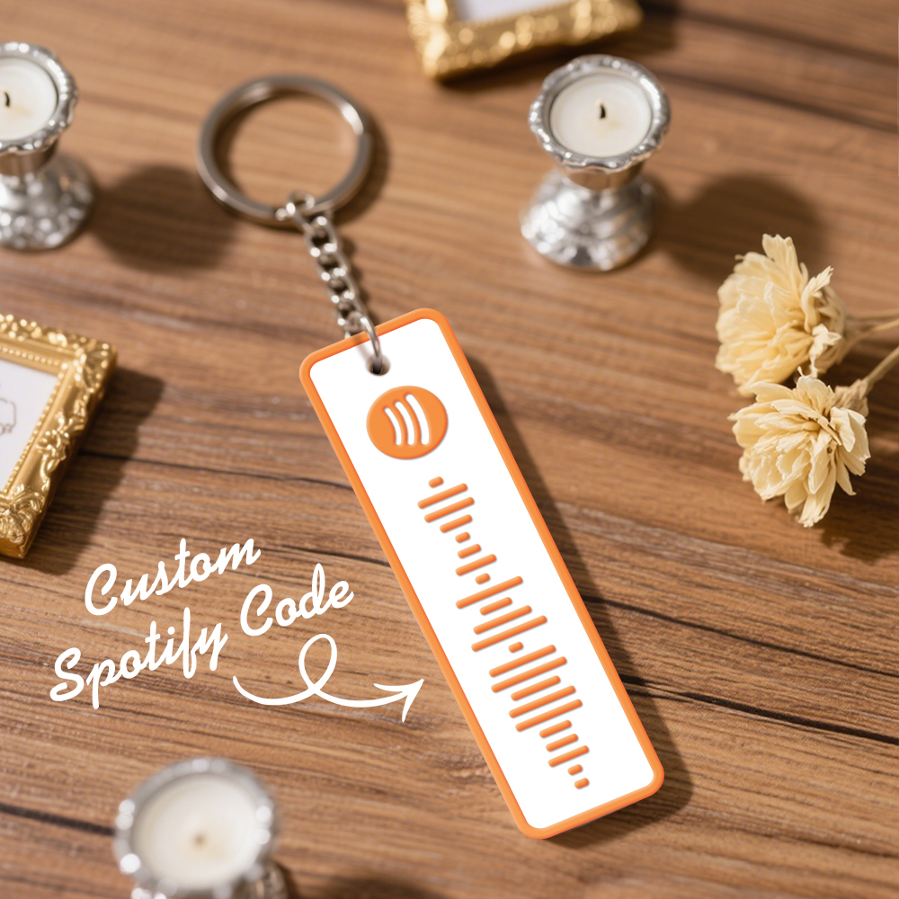 Custom Spotify Keychain Custom Color Combinations Personalized Music Keepsake