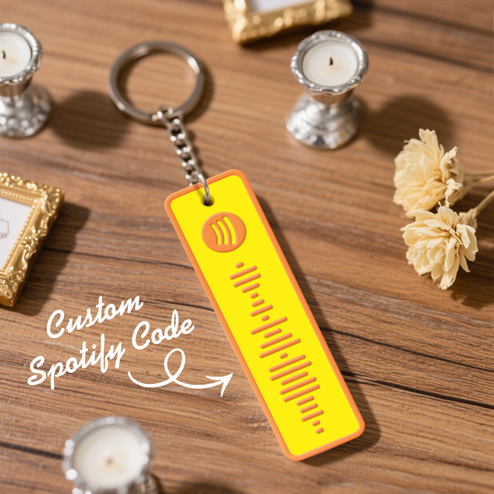 Custom Spotify Keychain Custom Color Combinations Personalized Music Keepsake