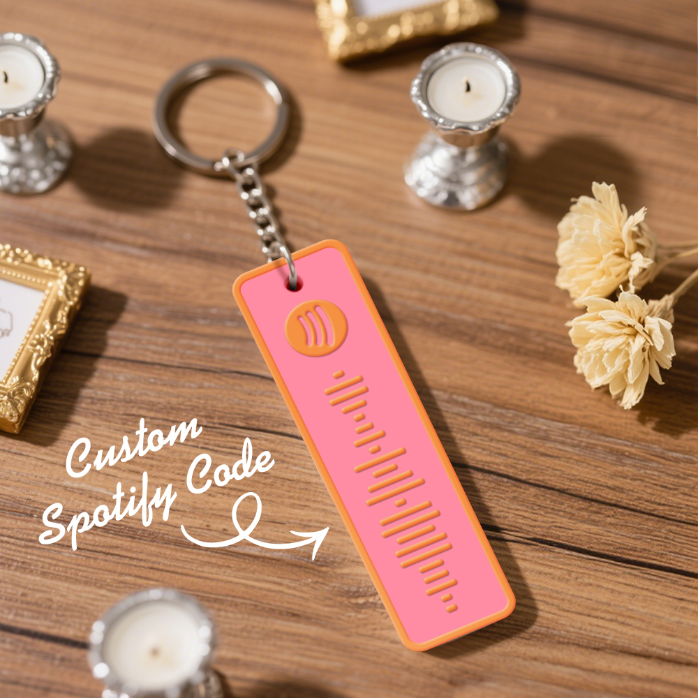 Custom Spotify Keychain Custom Color Combinations Personalized Music Keepsake