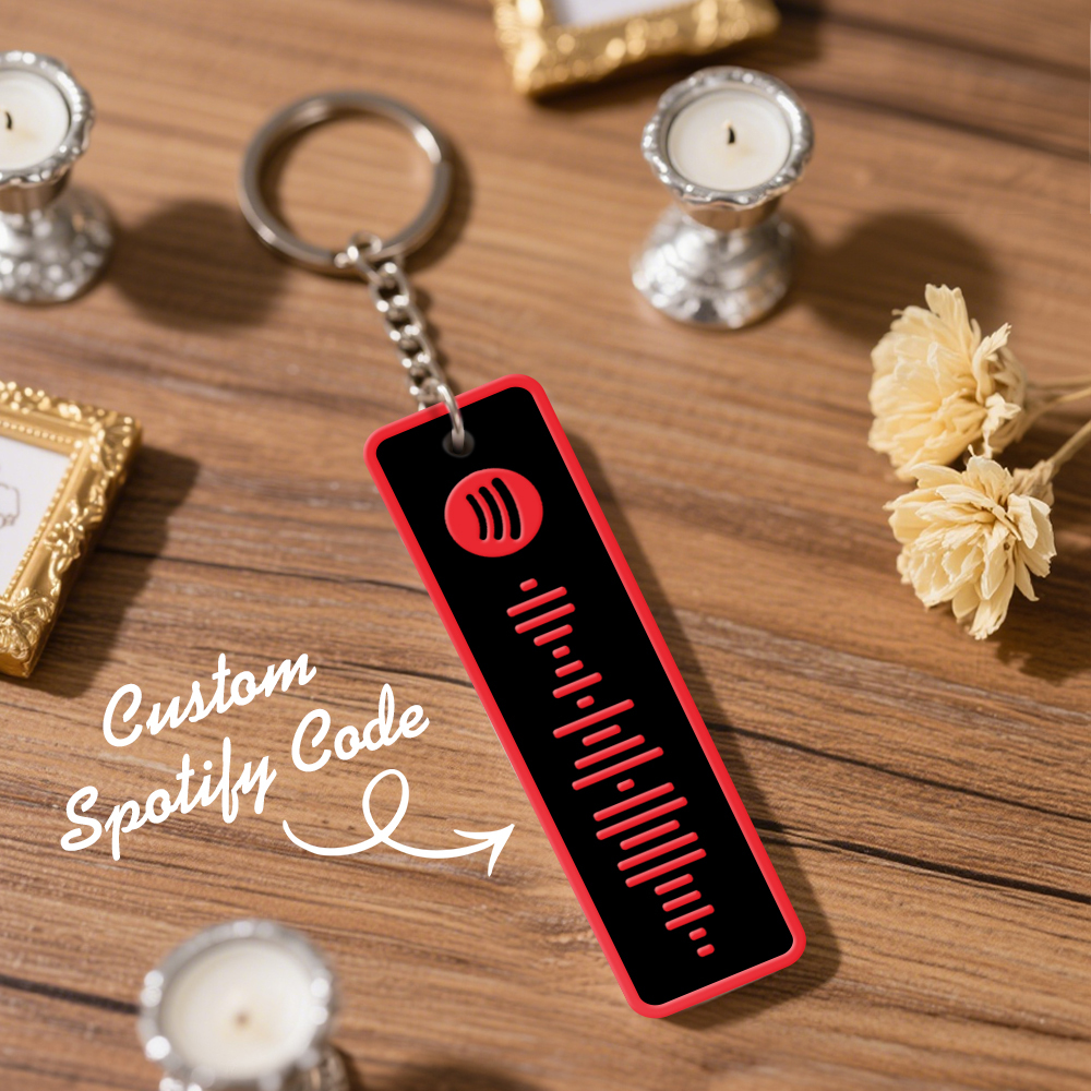 Custom Spotify Keychain Custom Color Combinations Personalized Music Keepsake