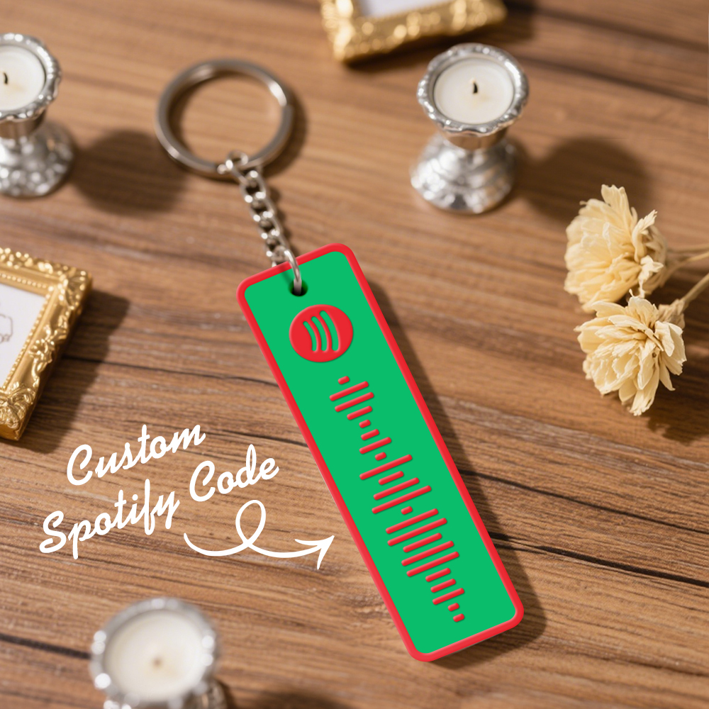 Custom Spotify Keychain Custom Color Combinations Personalized Music Keepsake