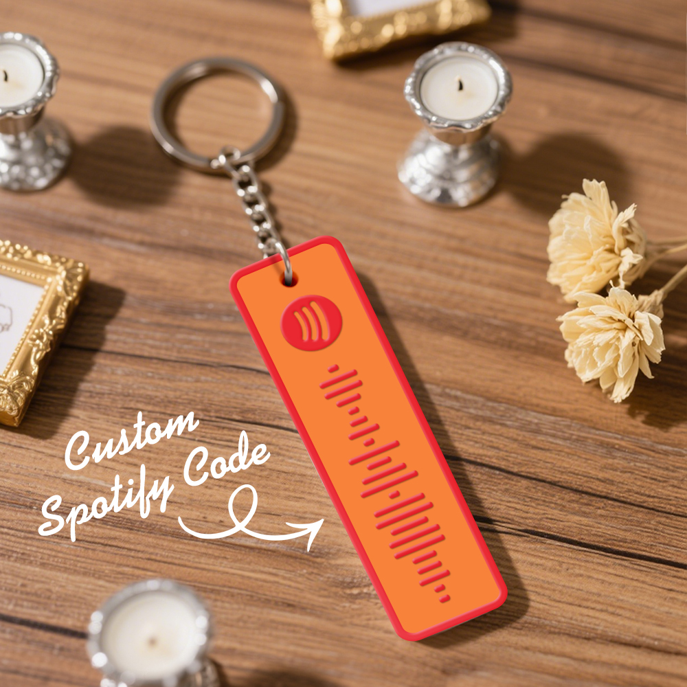 Custom Spotify Keychain Custom Color Combinations Personalized Music Keepsake