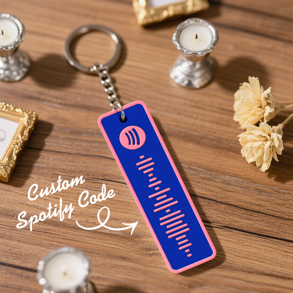Custom Spotify Keychain Custom Color Combinations Personalized Music Keepsake